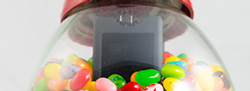 the candy camera's lcd screen